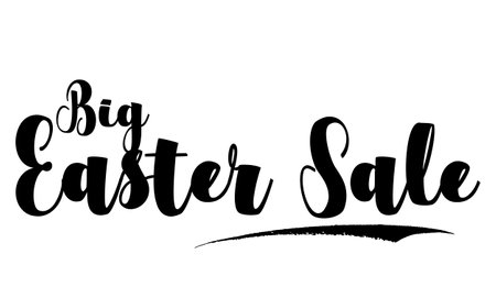 Big Easter Sale Bold Typography Text imageのイラスト素材