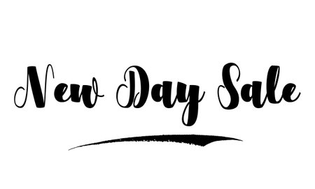 New Day Sale Bold Typography Text imageのイラスト素材