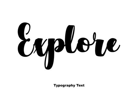 Explore Typography Cursive Text of Quotation Words imageのイラスト素材
