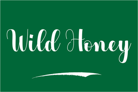 Wild Honey Calligraphy Cursive Text of Quotation Words imageのイラスト素材