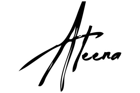 Aleena Baby Girl Name in Stylish Lettering brush Typography Text imageのイラスト素材