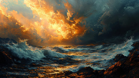 Black And Gold Textured Worn Wall Grunge Background Imageの素材