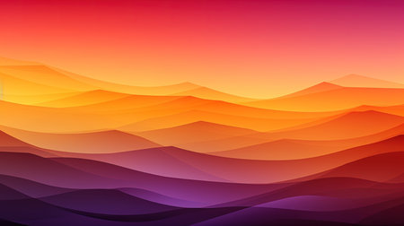A Colorful Abstract Gradient Wavy Background  Imageの素材