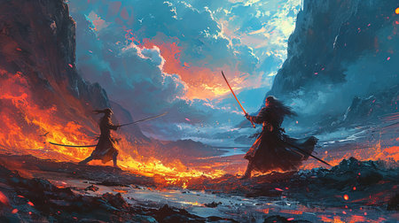 A Mystical Arena Digital Painting Landscape  Imageの素材