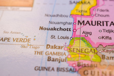 St. Louis On The World Map-Geo Political Mapの写真素材