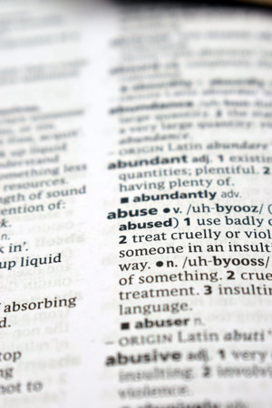 English Dictionary Definition Of Word -  Abuse   Image