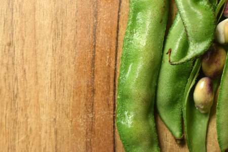 Group Of Hyacinth Bean or Same Ki Phalli Lablab Purpures, Also Known As Valor Papdi Beans, Indian Vegetable Imageの写真素材