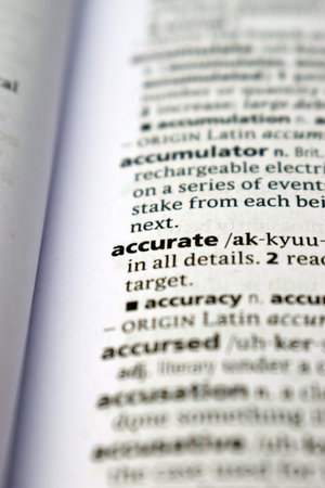 English Definition Dictionary Of Printed Word - Accurate   Close Up     Image