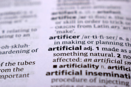 Close Up Of English Dictionary Page With Word