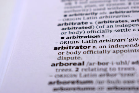 Close Up Of English Dictionary Page With Wordの写真素材