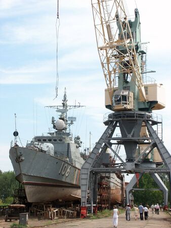 Ship in the dockの写真素材