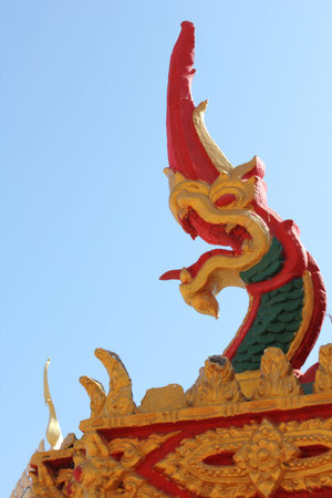 Serpent of Wat Klang Khonkaen Northeast Thailand