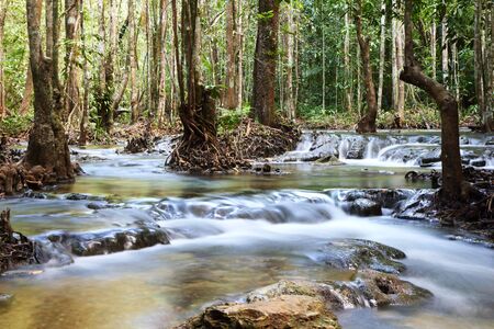 Waterfalls in Krabi  South of Thailand の写真素材