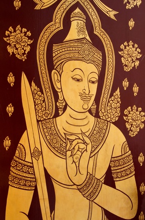 Wat Trimit, Bangkok, Thailand  Buddhist ,ancient fine art pictureの写真素材