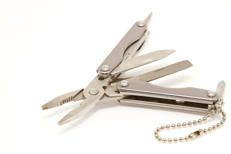 multitool on white background