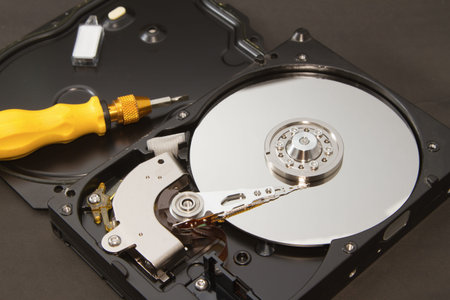 Open hard drive for repair,
