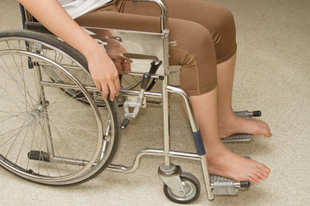 woman in a wheelchairの写真素材