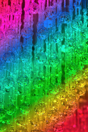 Crystal of modern Chandelier backgroundの写真素材