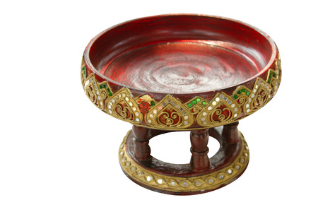 Kind of wooden utensil in northern Thailandの写真素材