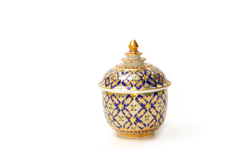 A traditional Thai five-colored famous porcelainの写真素材