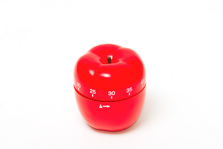 A apple kitchen clock timer isolated の写真素材