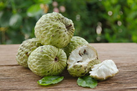 custard apple or sugar apple fruitの写真素材