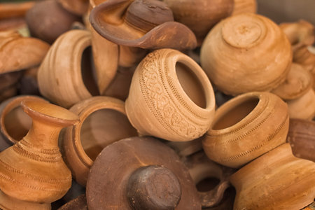 Pile of pottery jar in Thailand