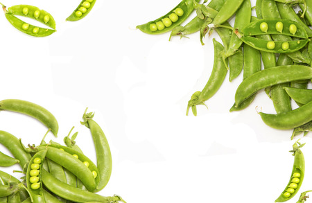 fresh green pea,food backgroundの写真素材