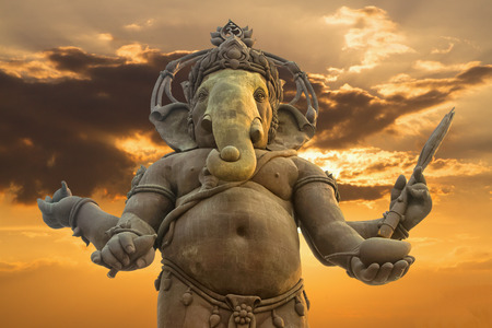 Ganesha, Hindu God statueの写真素材