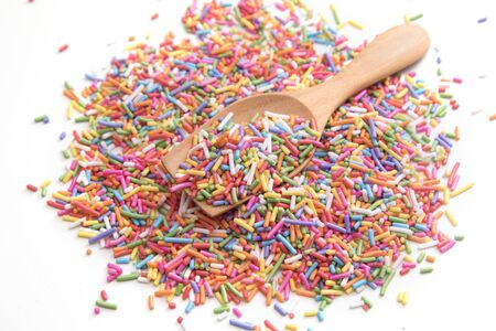 Sugar sprinkle , decoration for cake and bakeryの写真素材