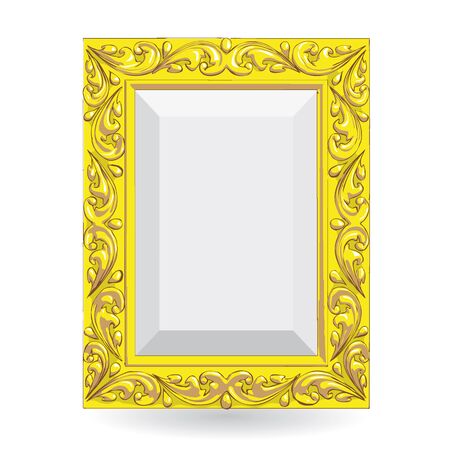 gold frameのイラスト素材
