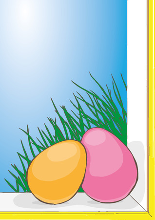 easter cardのイラスト素材