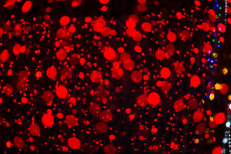 Out of focus lights during at the night Christmas and New Year,Abstract background.の写真素材
