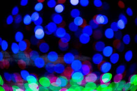 Out of focus lights during at the night Christmas and New Year,Abstract background.の写真素材