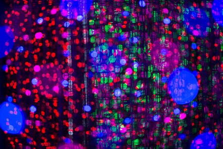 Out of focus lights during at the night Christmas and New Year,Abstract background.の写真素材