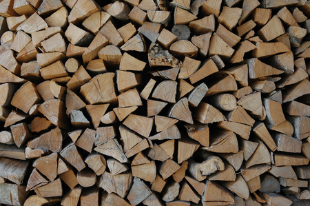 A woodpileの写真素材