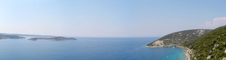 panoramic viewの写真素材
