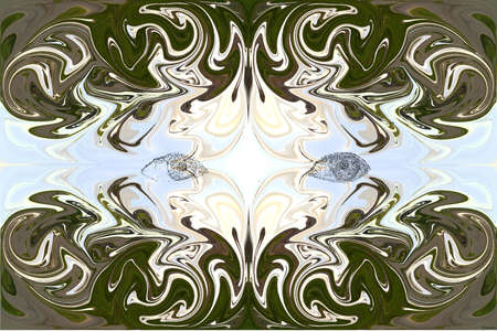 Abstract collage using shape and color distortion.の写真素材