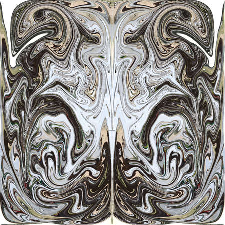 Abstract collage using distortion of color and shape to stimulate the imagination.の写真素材