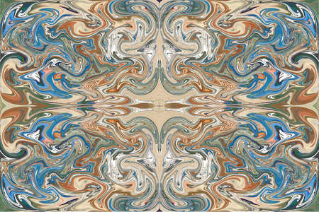 Abstract collage using shape and color distortion.の写真素材