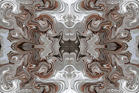 Abstract collage using the color and shape distortion of the layer and its multiple repetitions.の写真素材