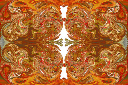 Abstract collage using distortion of the color and shape of the layer together with its several repetitions.の写真素材