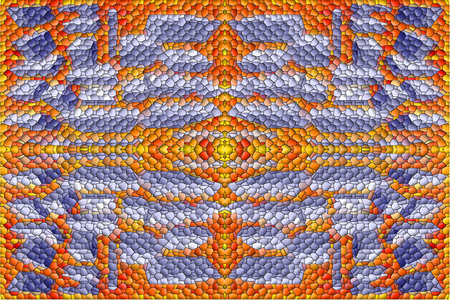 Abstraction with the collage using the color and shape distortion of the layer and its repetition.の写真素材