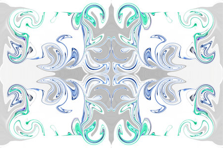 Abstract collage using the distortion of the color and shape of the layer with their multiple repetitions to increase the power of imagination.の写真素材