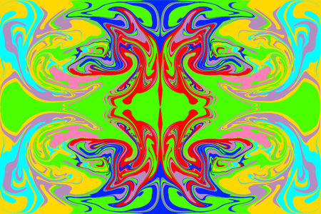 Abstraction of color and shape distortion of the layer together with its repetition.の写真素材