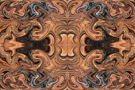 A collage using abstraction by distorting the color and shape of a layer with its repetition.の写真素材