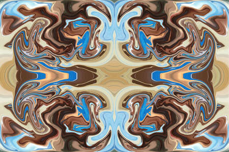 Collage in abstraction using distortion of the color and shape of the layer with its repetition.の写真素材