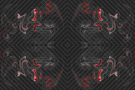 Abstraction by using the distortion of the color and shape of the layer as it is repeated.の写真素材