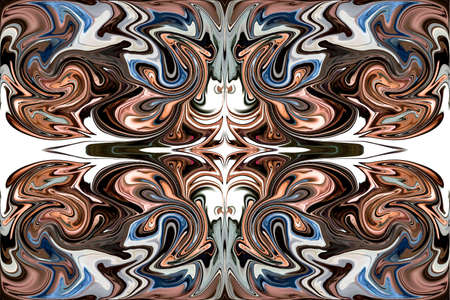 Collage in abstraction using distortion of the color and shape of the layer with its repetition.の写真素材