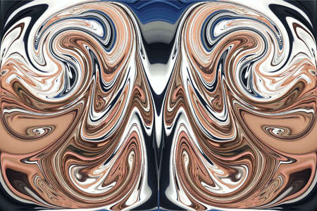 Collage in abstraction using distortion of the color and shape of the layer for better imagination effect.の写真素材